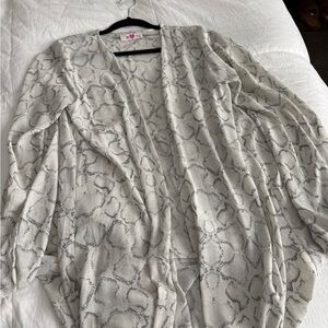 Buddy Love Gray Snake Print Top